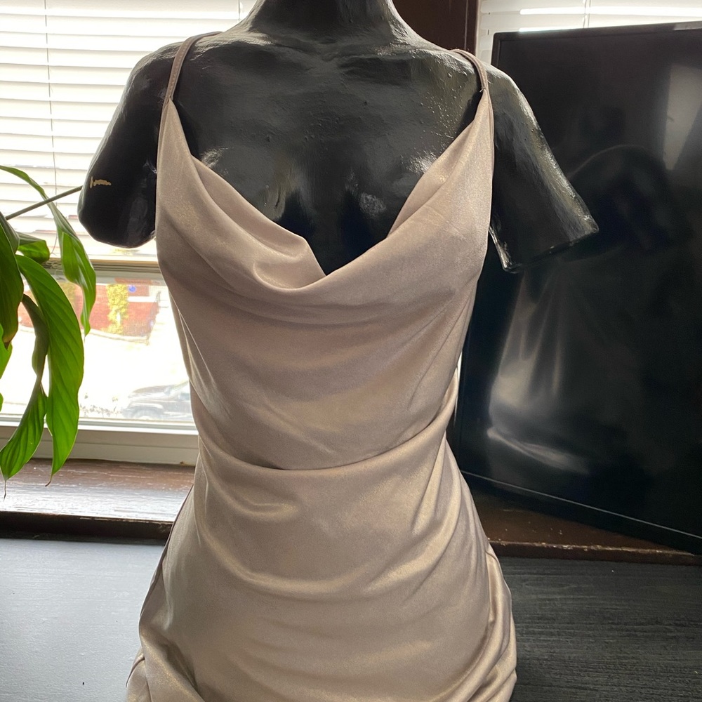 Metallic mini dress